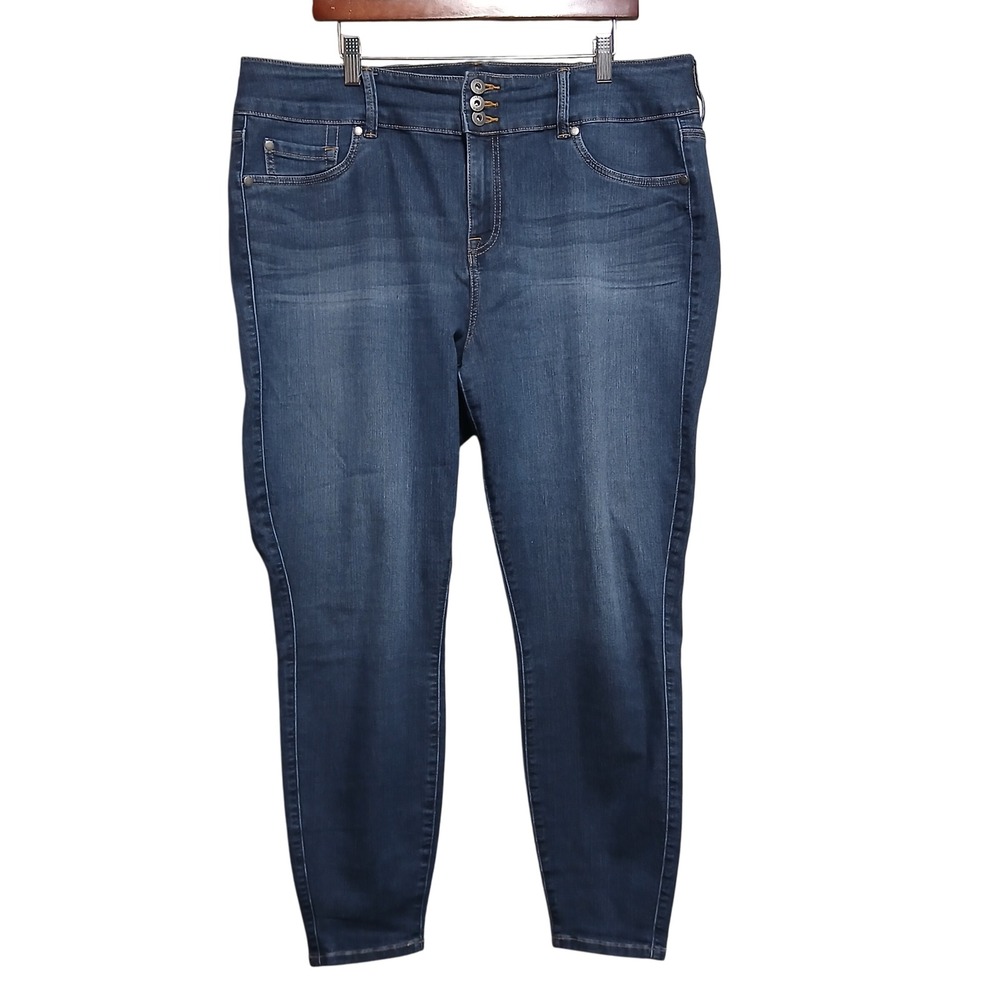 Torrid Feel The Fit Jeggings Super Stretch Dark Wash Denim Plus‎ Size 20R